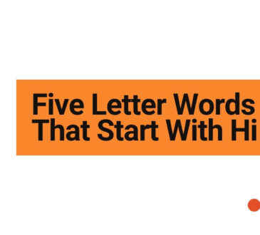 Five Letter Words That Start With Hi