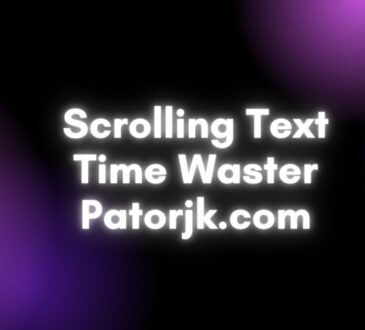 Scrolling Text Time Waster Patorjk.com