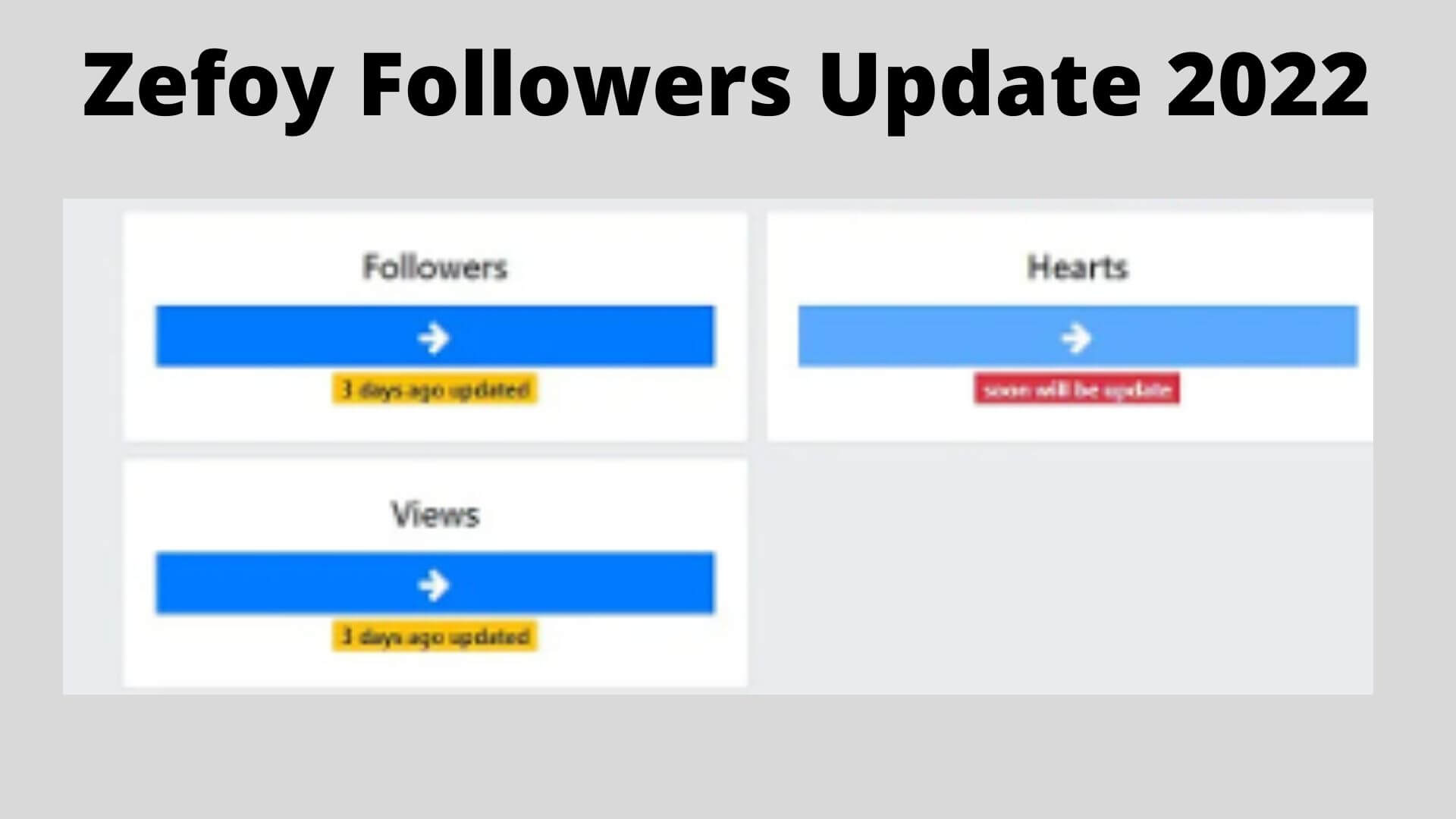 Zefoy Followers Update {May 2022} Read REPORT MAY CHANGE YOUR MIND