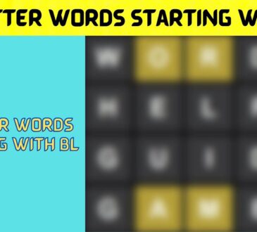 5 Letter Words Starting with Bl
