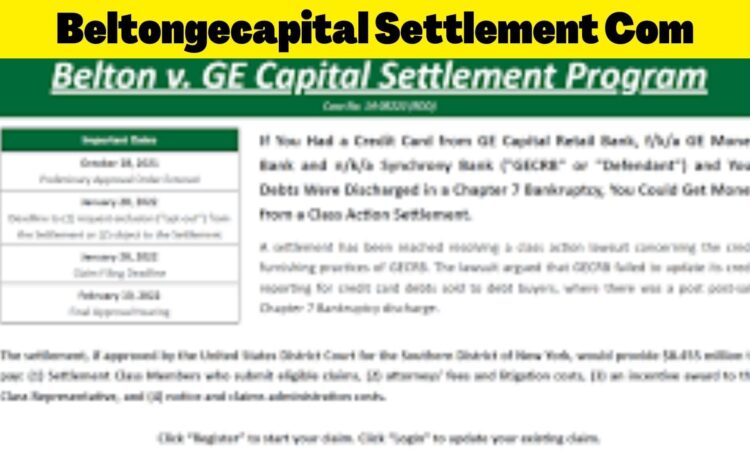 Beltongecapital Settlement Com