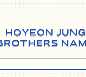 Hoyeon Jung Brothers Name