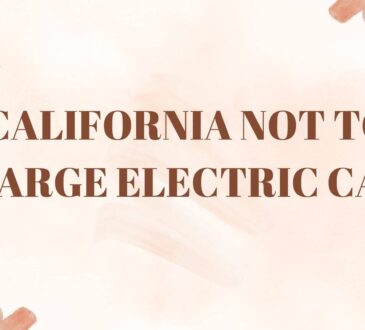 California Not to Charge Electric Cars